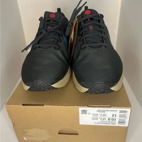 BRAND NEW Nike Downshifter 12 Men’s Dark Smoke Grey/Blue Sz 10.5 running shoes - Picture 8 of 8